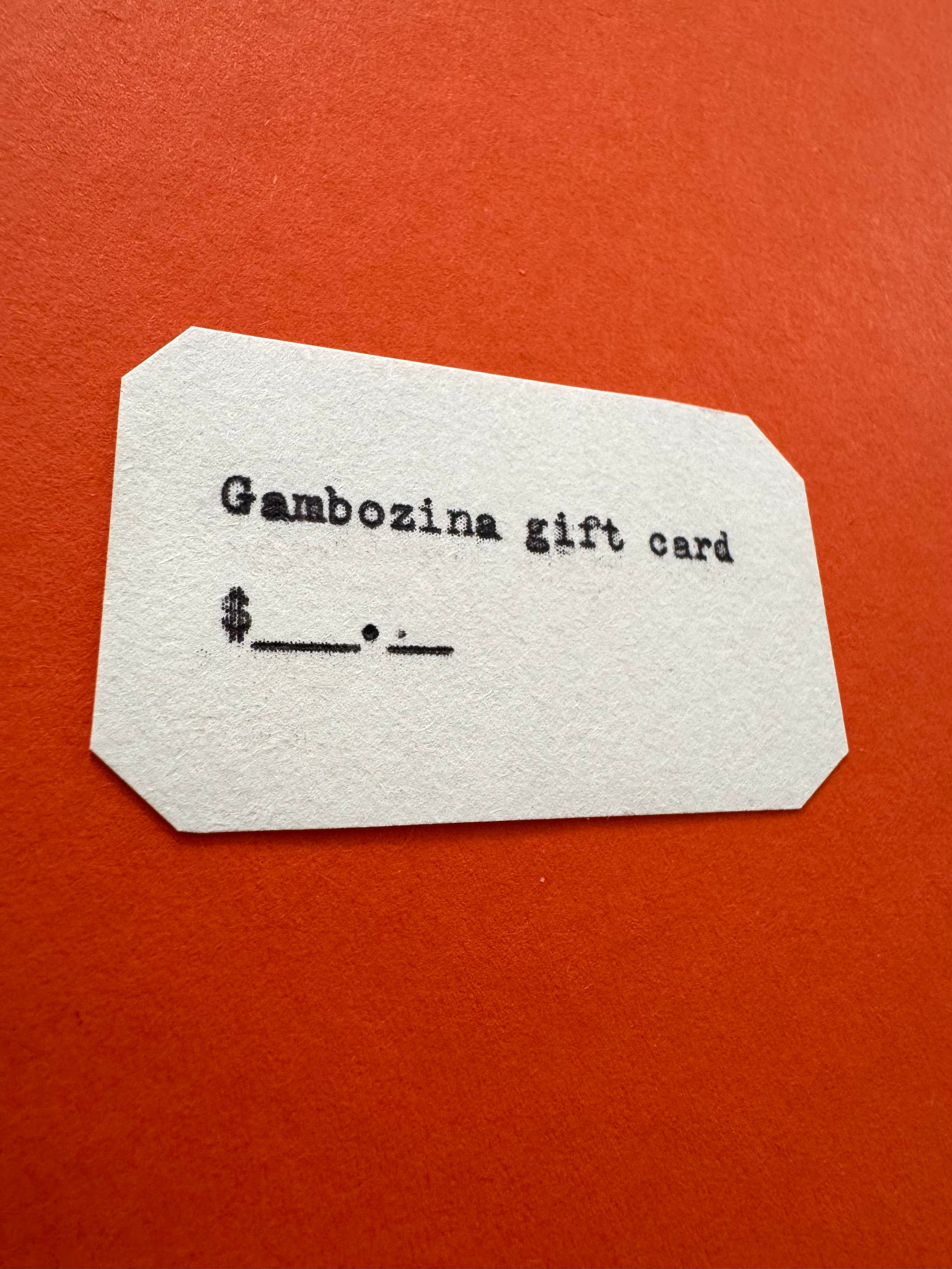 Gift card